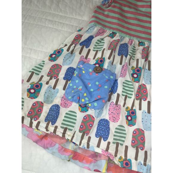 🌟3 for $35🌟Matilda Jane Looks Like Funsicle- Size 10 Tunic Top Popsicles Summer - Picture 3 of 7